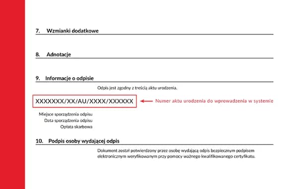 Odpis skrócony aktu urodzenia – dlaczego nie ma numeru? Odpis skrócony aktu urodzenia – dlaczego nie ma numeru?